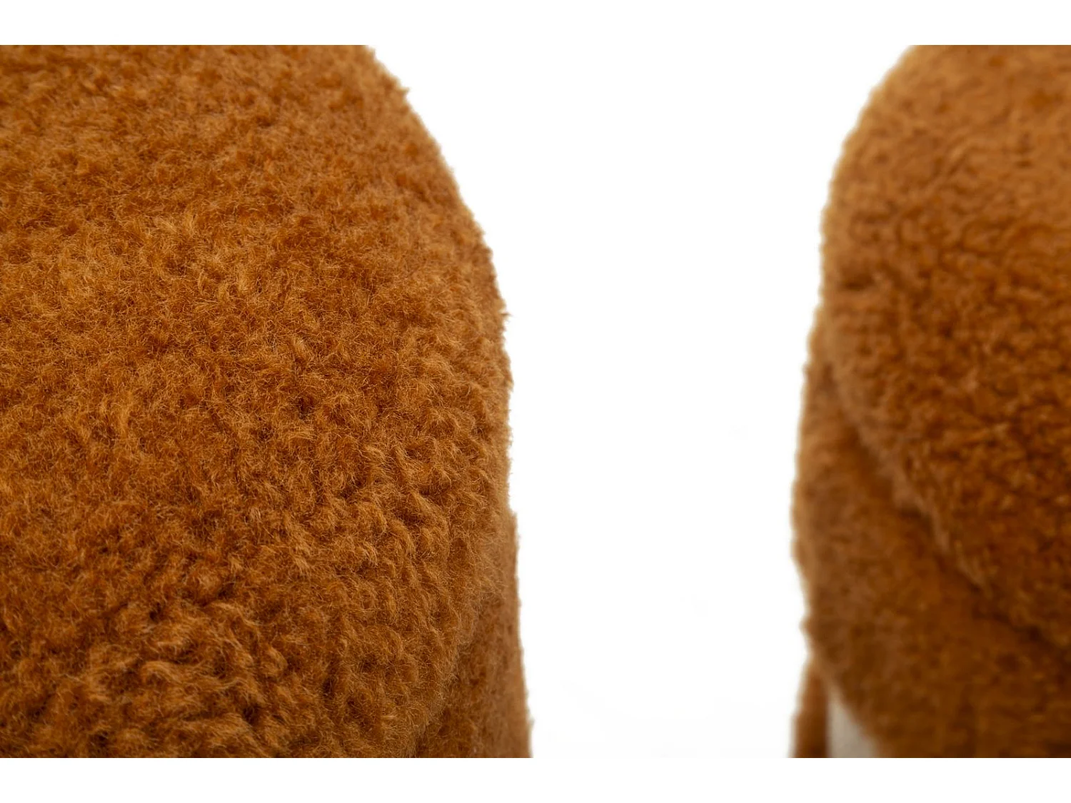 Lot de 2 poufs de rangement marron cm ø 40x47-32x38