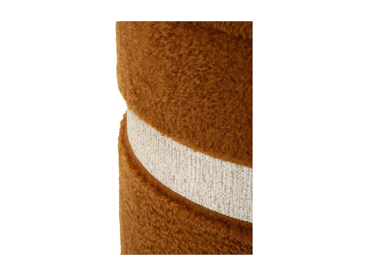 Lot de 2 Poufs Coffres "Saint Moritz" 47cm Marron