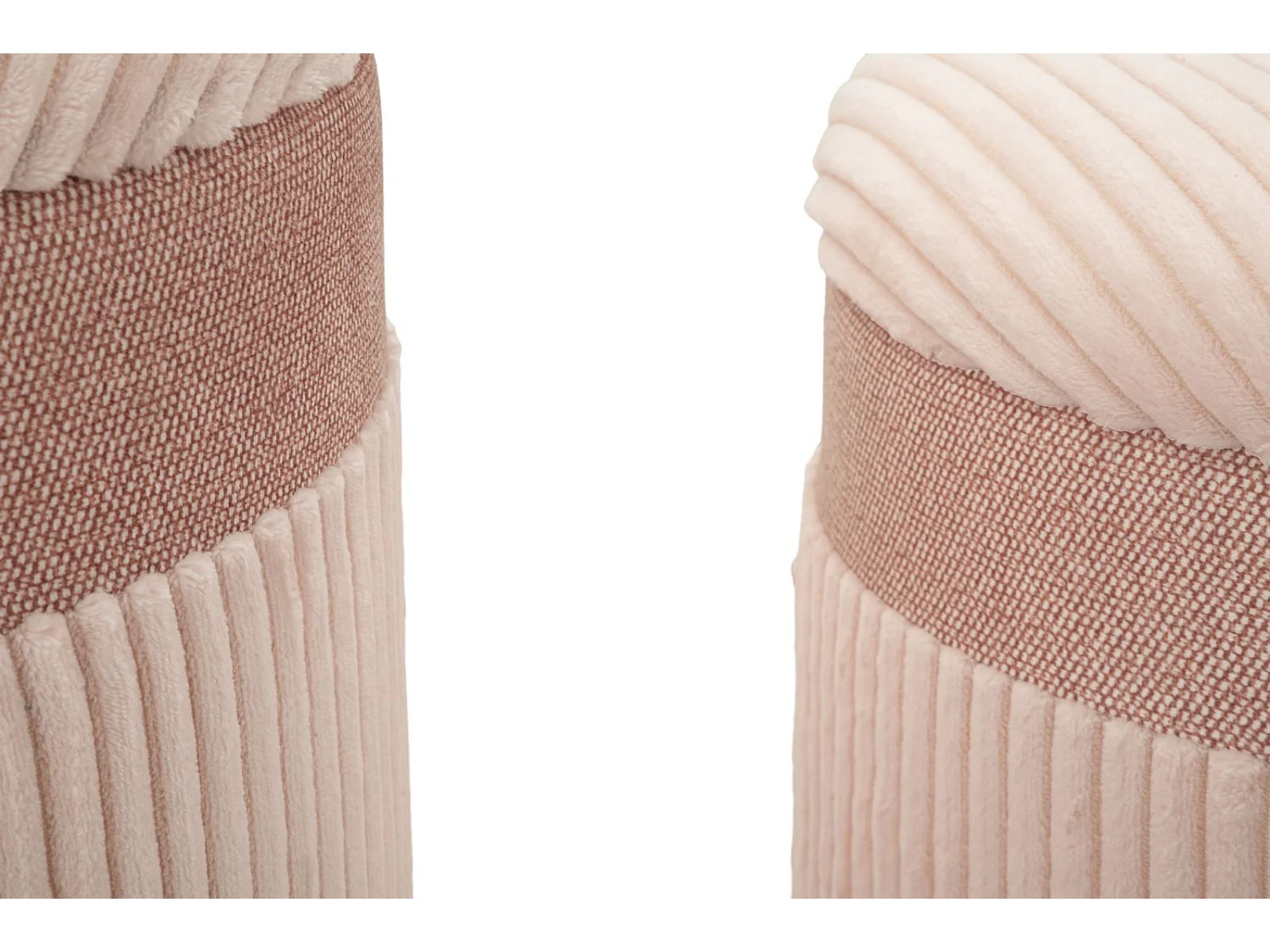 Pouf avec conteneur 3 pièces cm ø 40x49-35x42-31x38