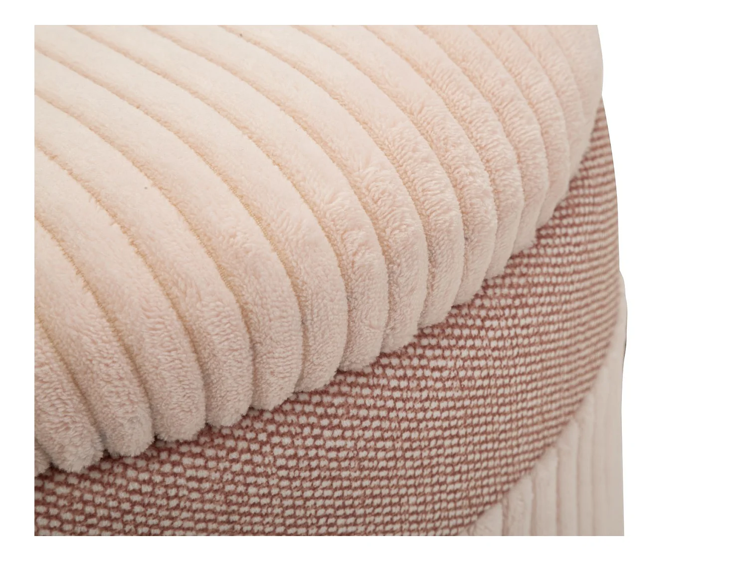 Pouf avec conteneur 3 pièces cm ø 40x49-35x42-31x38