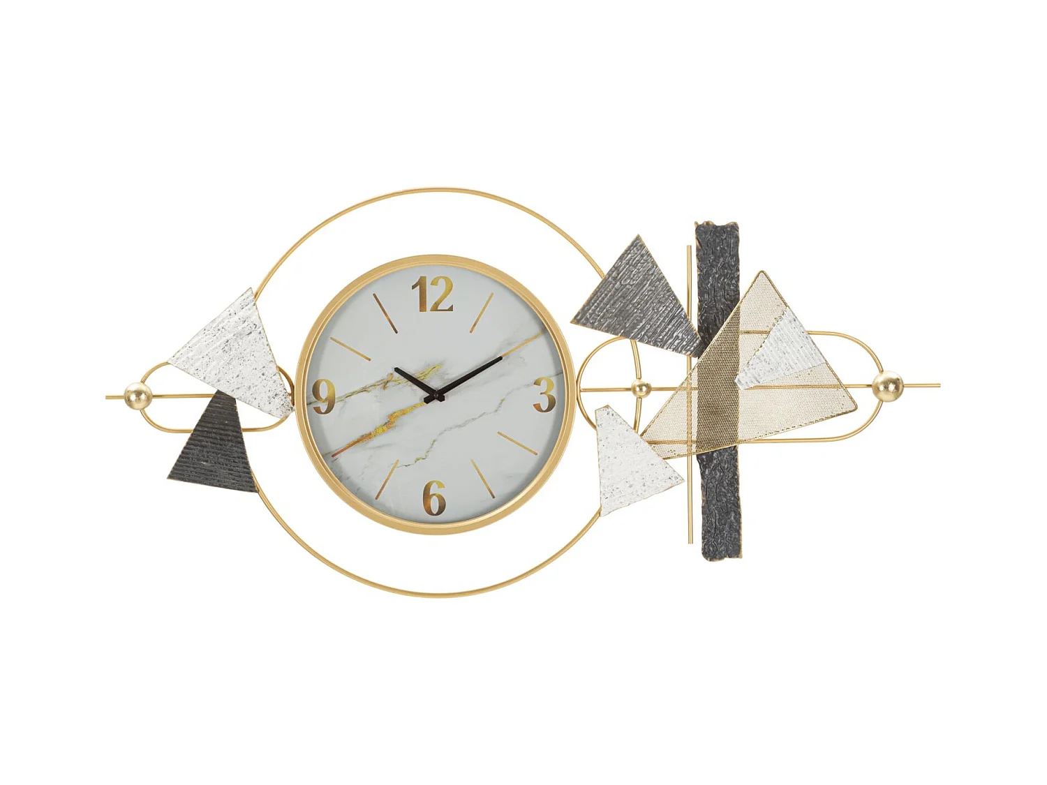 Horloge murale en métal multicolore cm 120x6x60