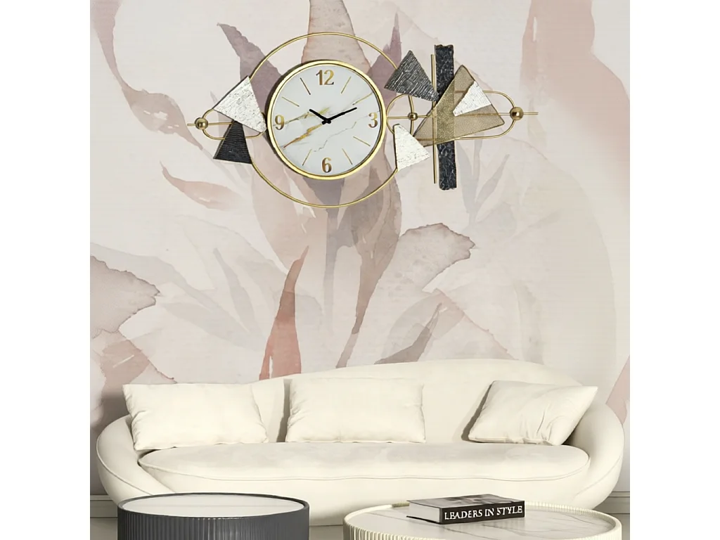Horloge Murale Design "Amy" 120cm Or