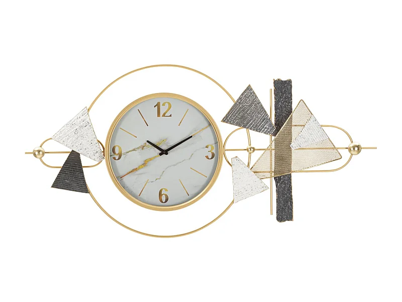 Horloge murale en métal multicolore cm 120x6x60