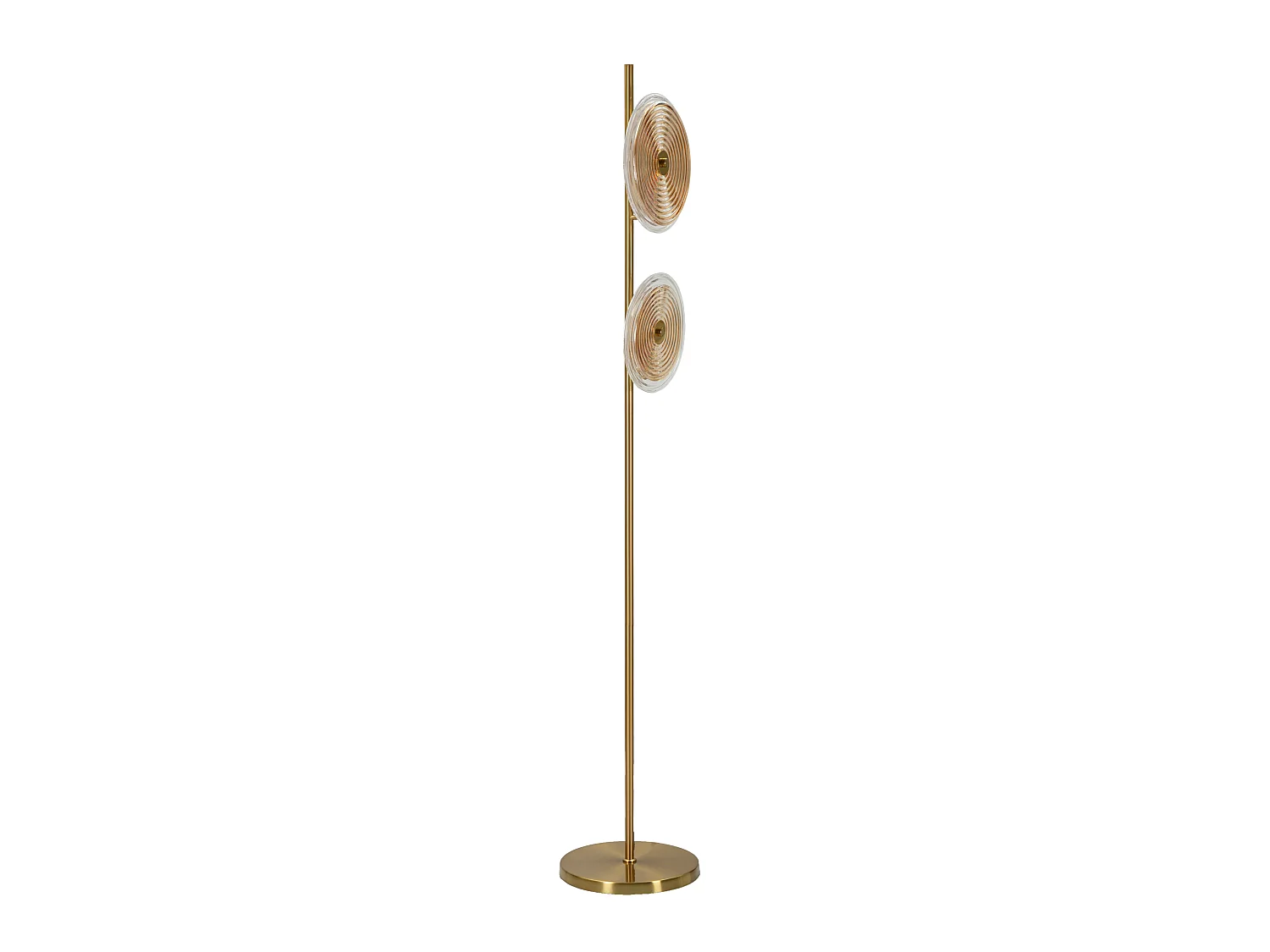 Lampadaire Design en Verre "Venice" 170cm Or