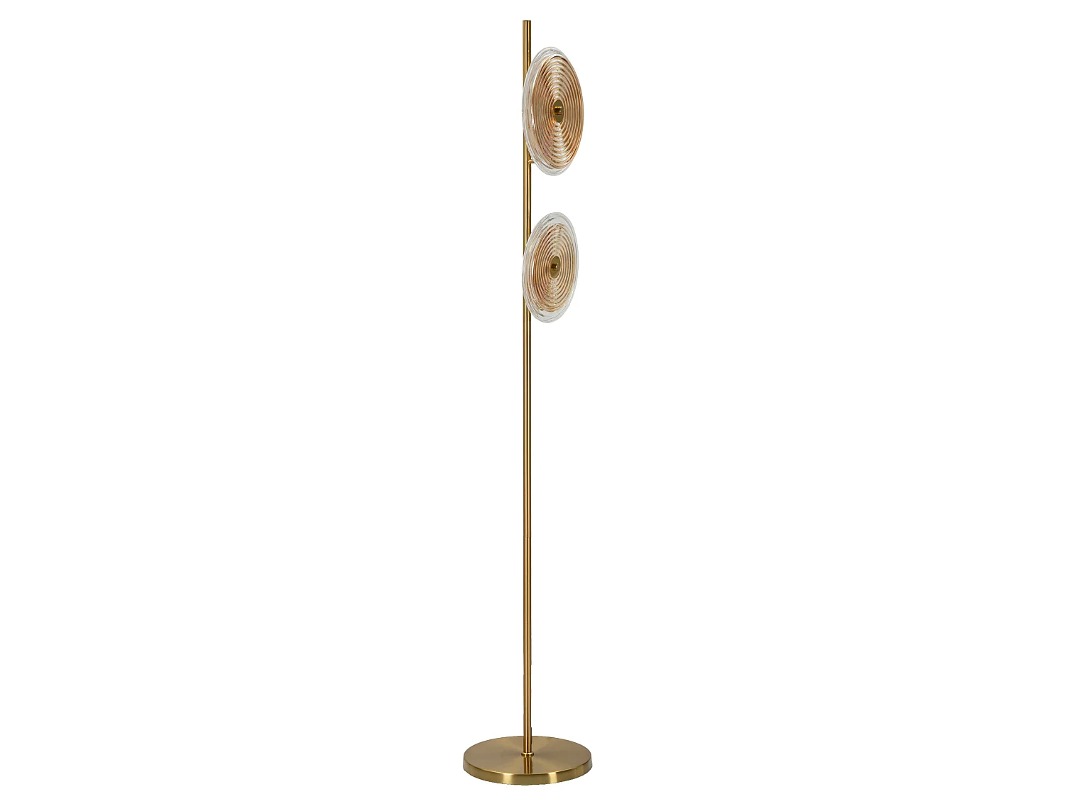 Lampadaire Design en Verre "Venice" 170cm Or