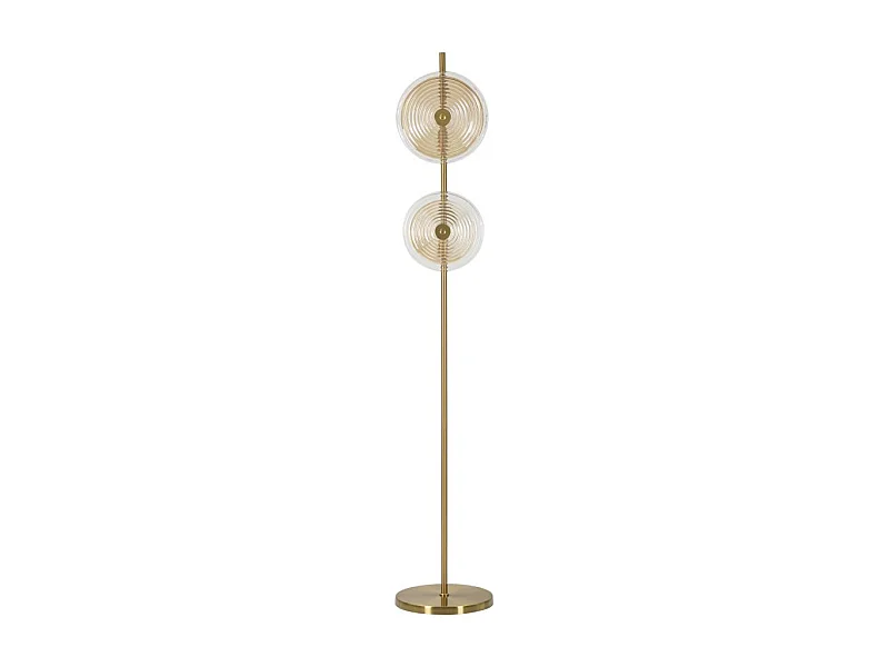 Lampadaire Design en Verre "Venice" 170cm Or