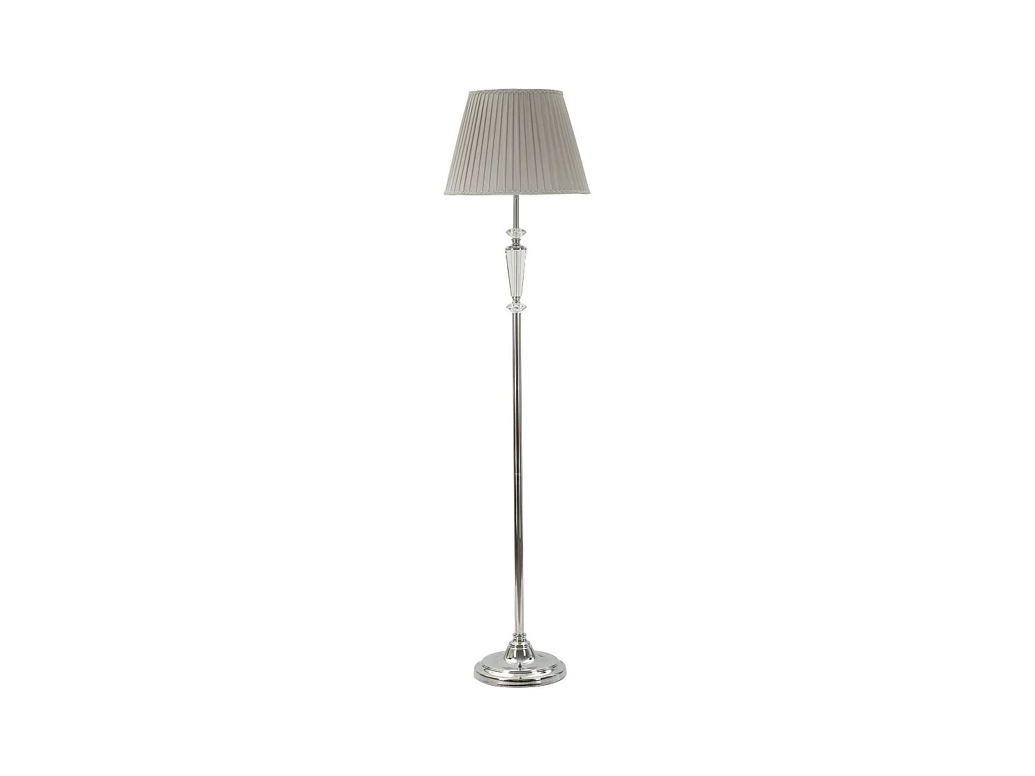 Lampadaire en métal argenté Ø cm 40x164