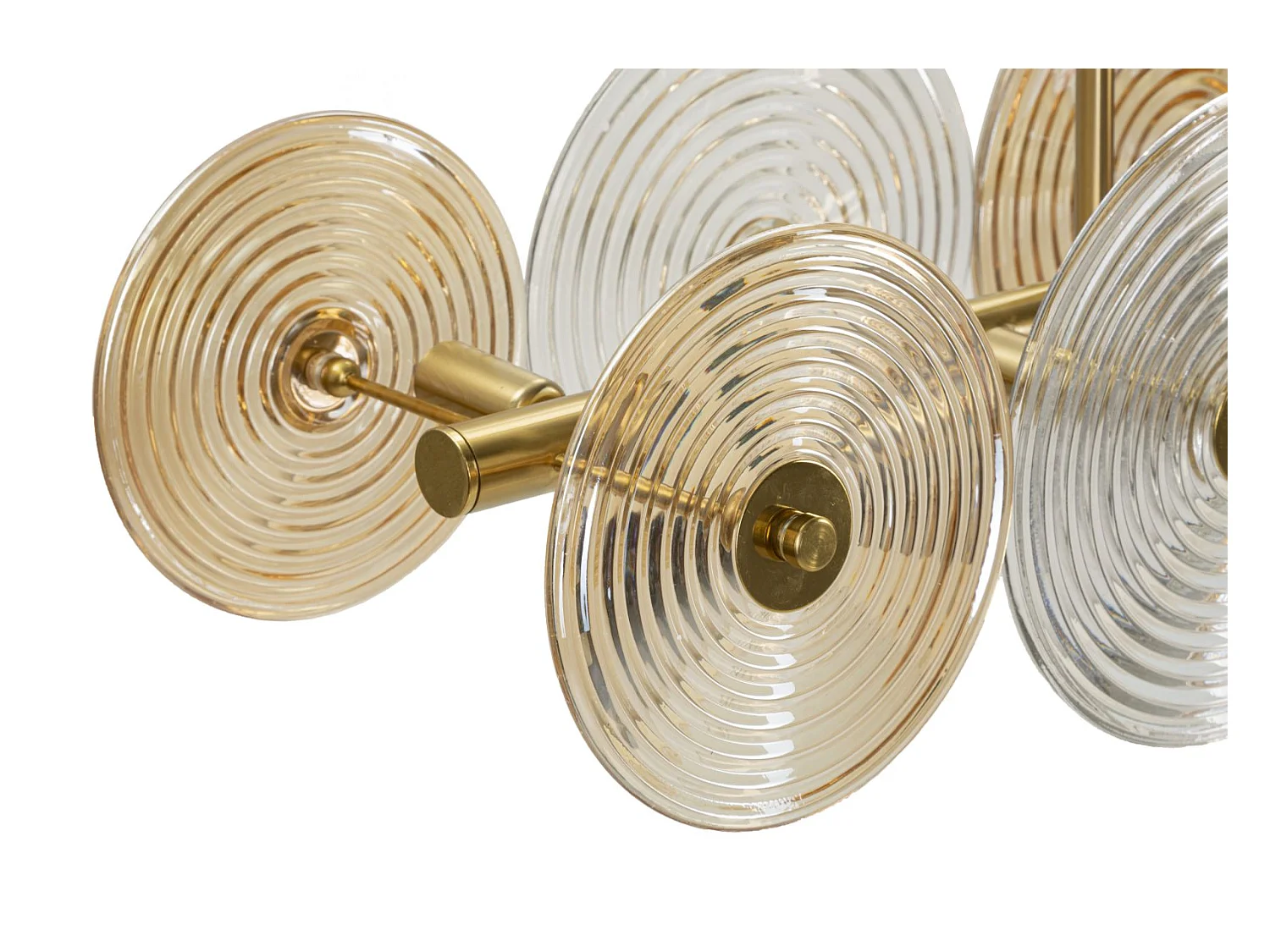 Plafonnier Design en Verre "Venice" 116cm Or