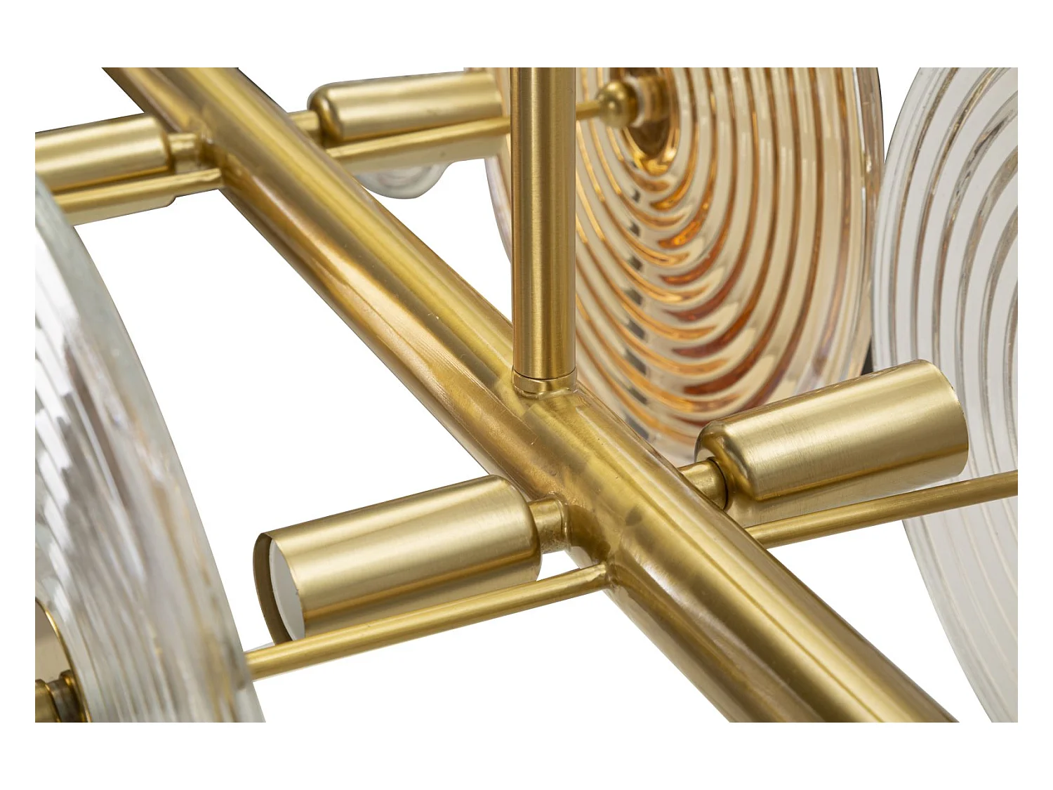 Plafonnier Design en Verre "Venice" 116cm Or