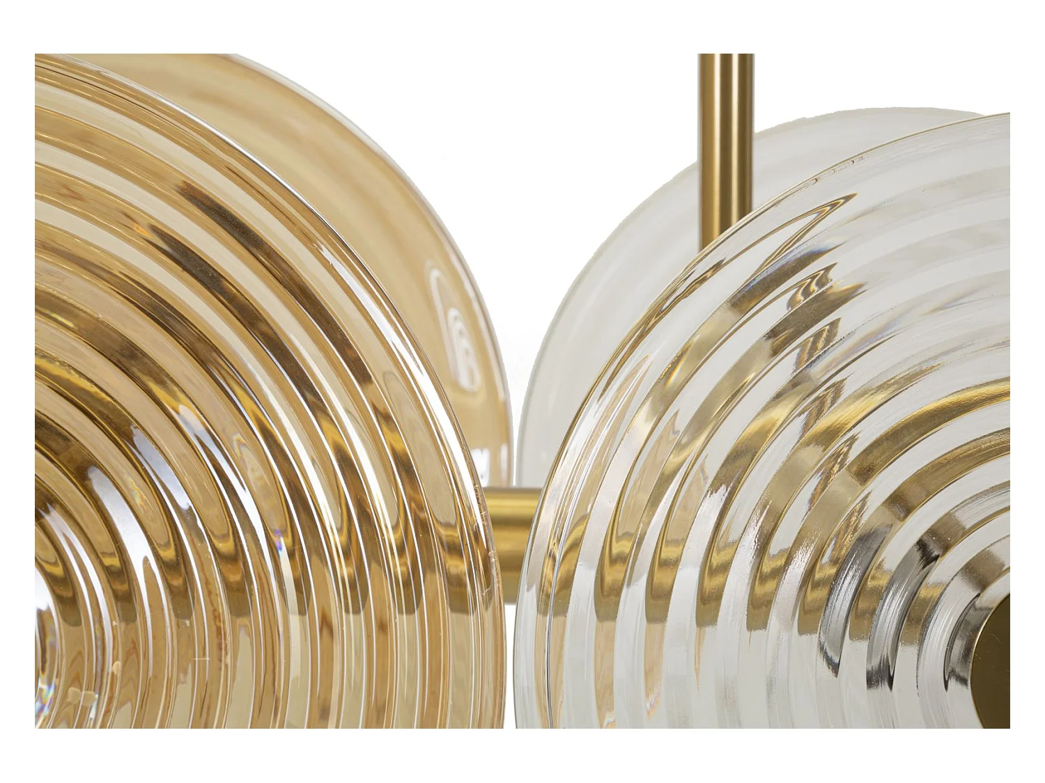 Plafonnier Design en Verre "Venice" 116cm Or