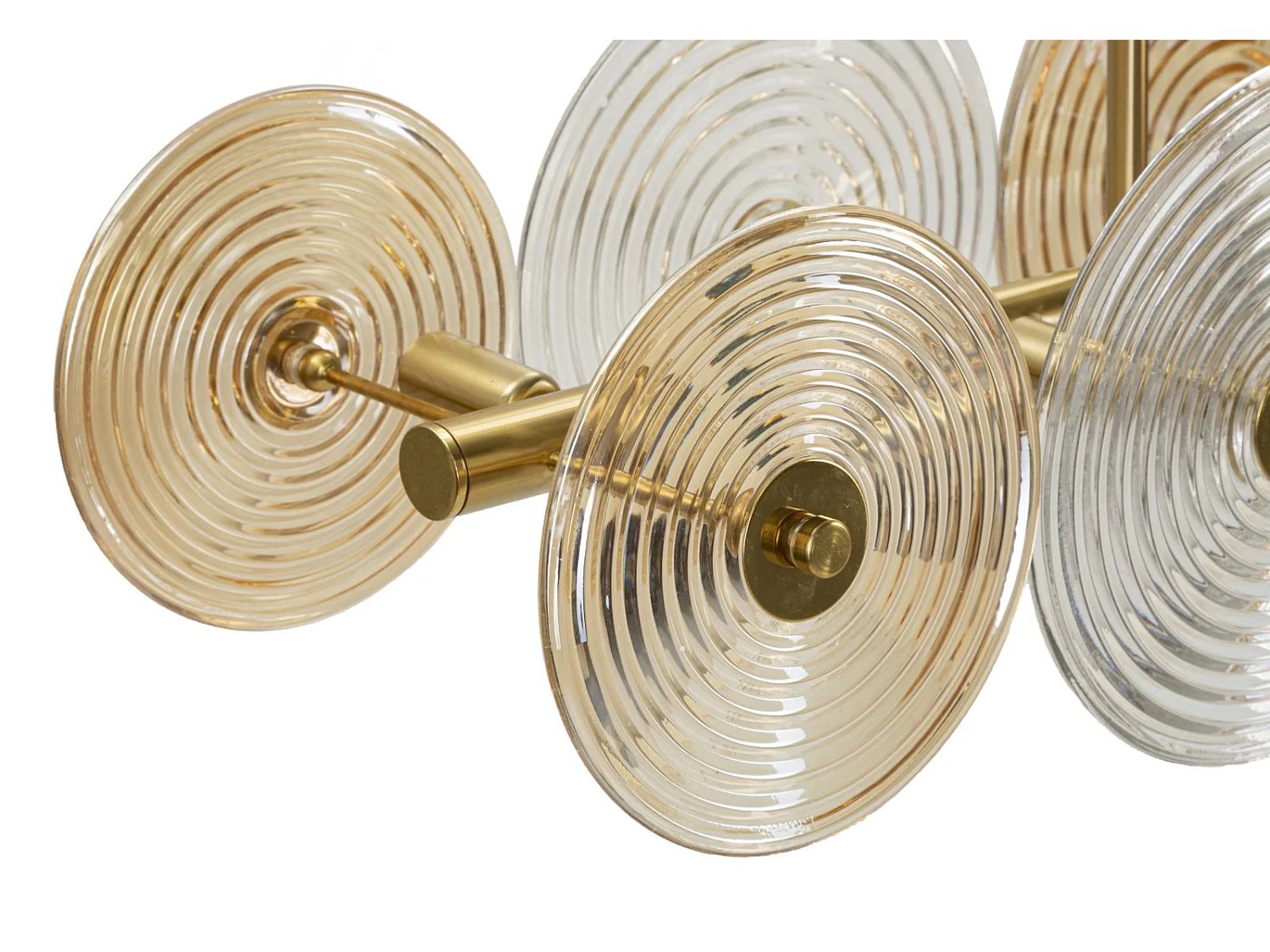 Plafonnier Design en Verre "Venice" 116cm Or