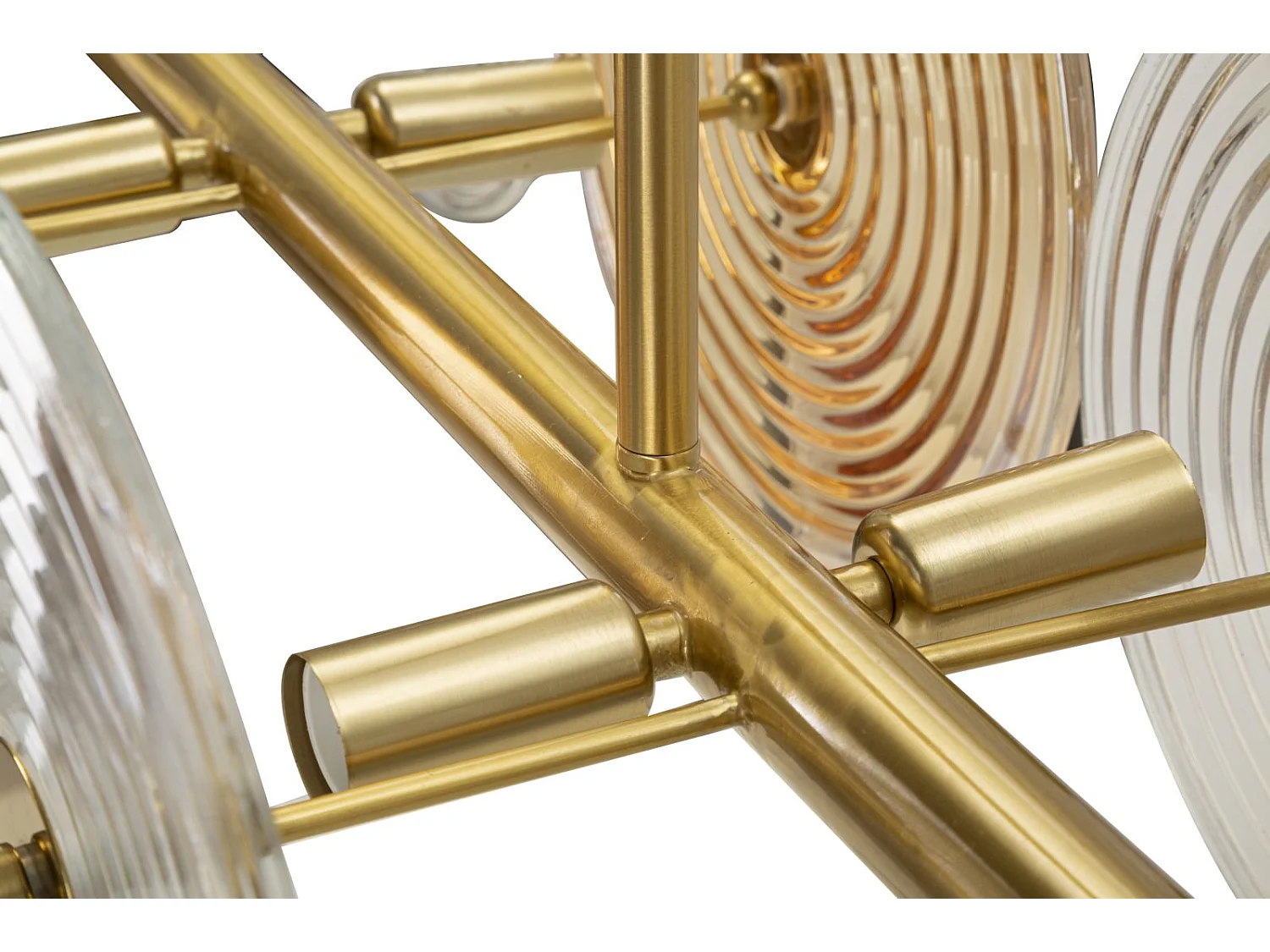 Plafonnier Design en Verre "Venice" 116cm Or