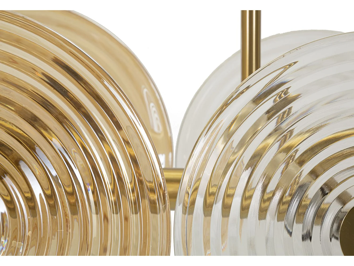 Plafonnier Design en Verre "Venice" 116cm Or