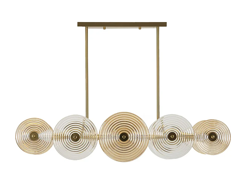 Candeeiro de Teto Glamouroso "Venice" em Dourado - Design Moderno e Elegante