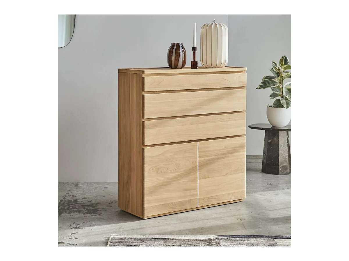 Sideboard Nino aus massivem Teakholz