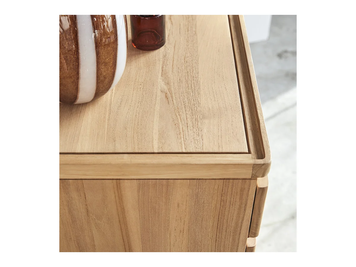 Sideboard Nino aus massivem Teakholz