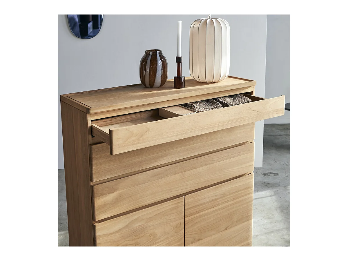 Sideboard Nino aus massivem Teakholz