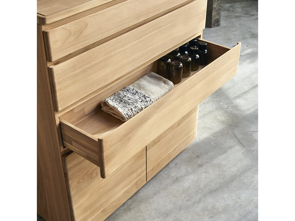 Buffet en bois de teck massif Nino