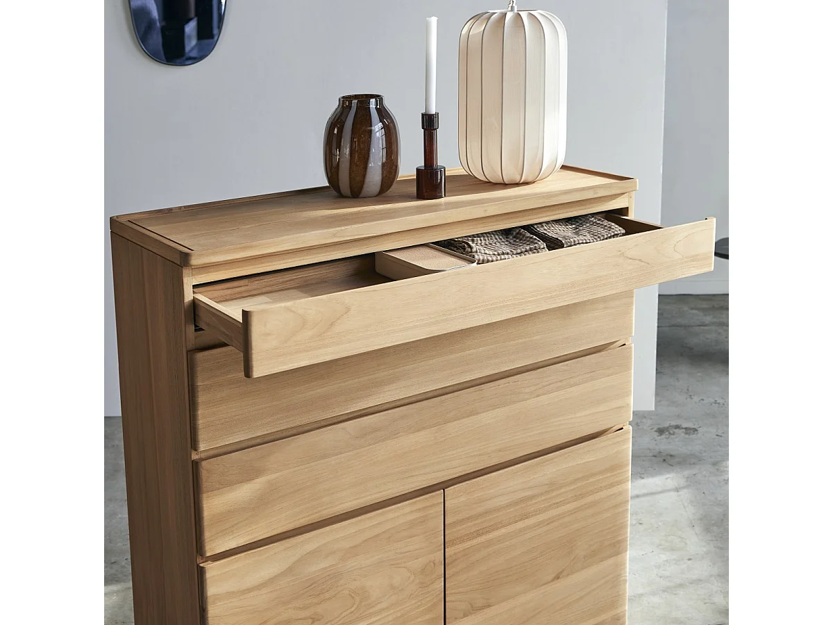 Buffet en bois de teck massif Nino