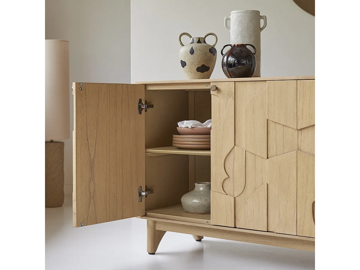 Credenza in legno di mindi Otho da 165 cm