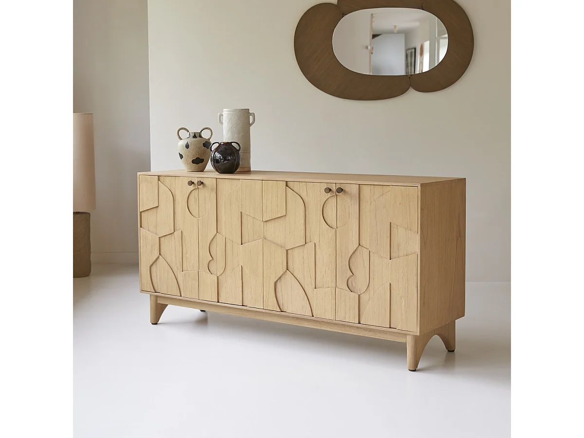 Credenza in legno di mindi Otho da 165 cm