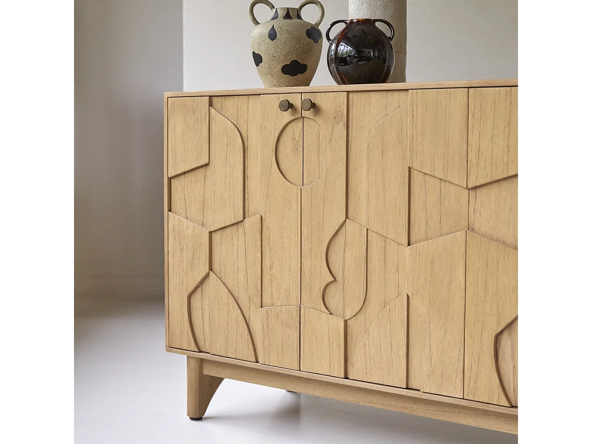Credenza in legno di mindi Otho da 165 cm