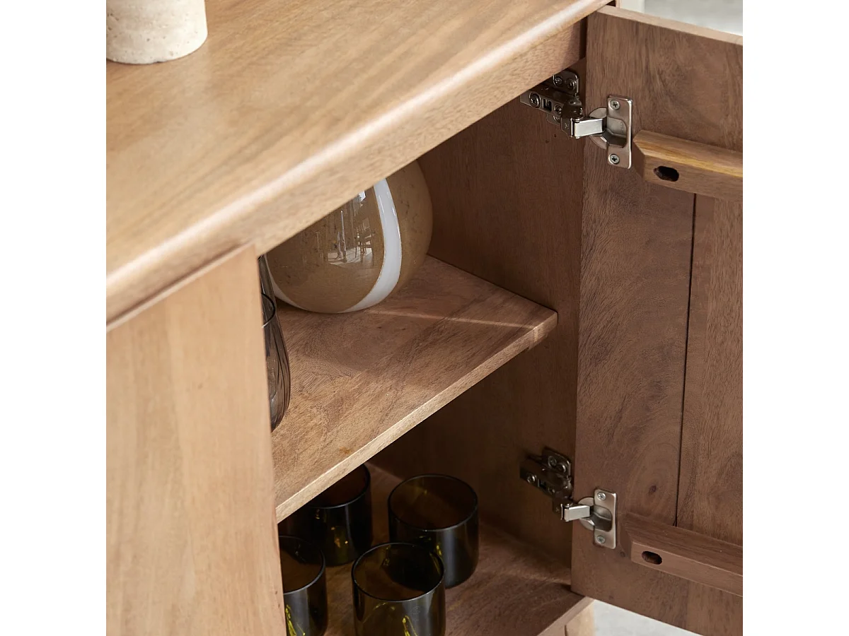 Buffet en bois de manguier massif Gabrielle 160 cm