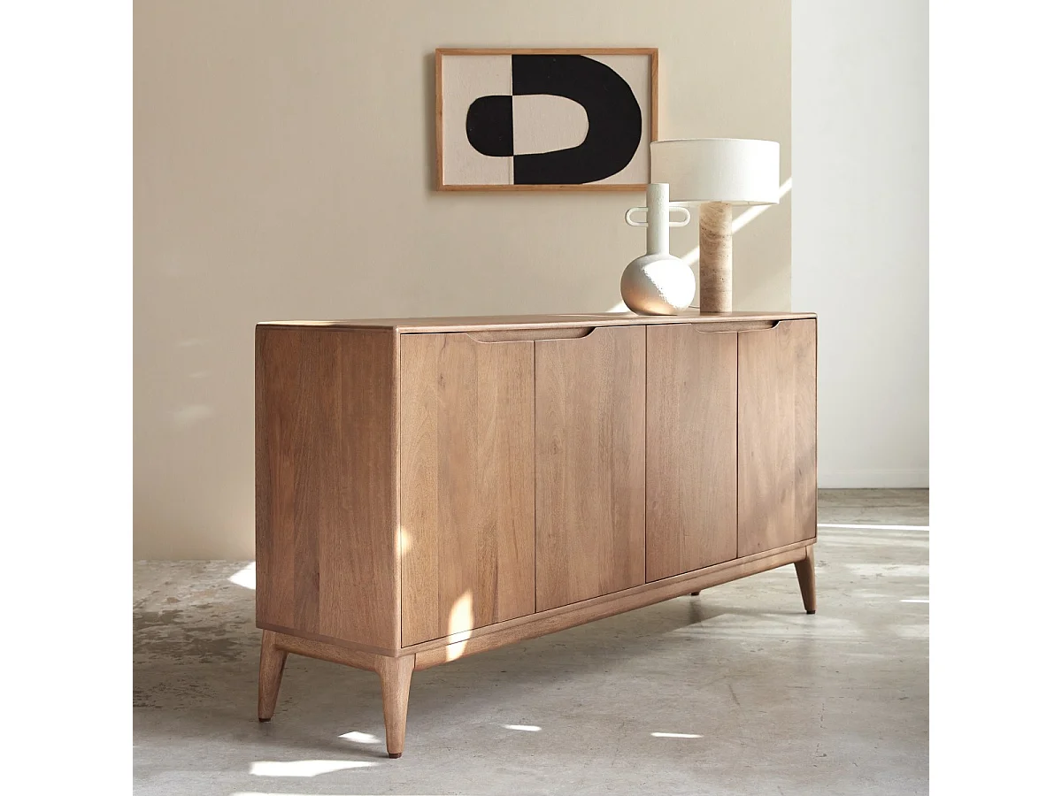 Buffet en bois de manguier massif Gabrielle 160 cm