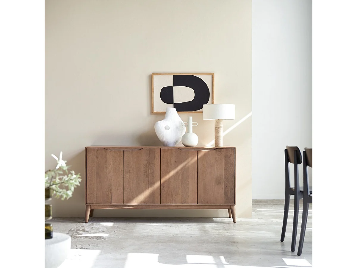 Sideboard Gabrielle aus massivem Mangoholz, 160 cm