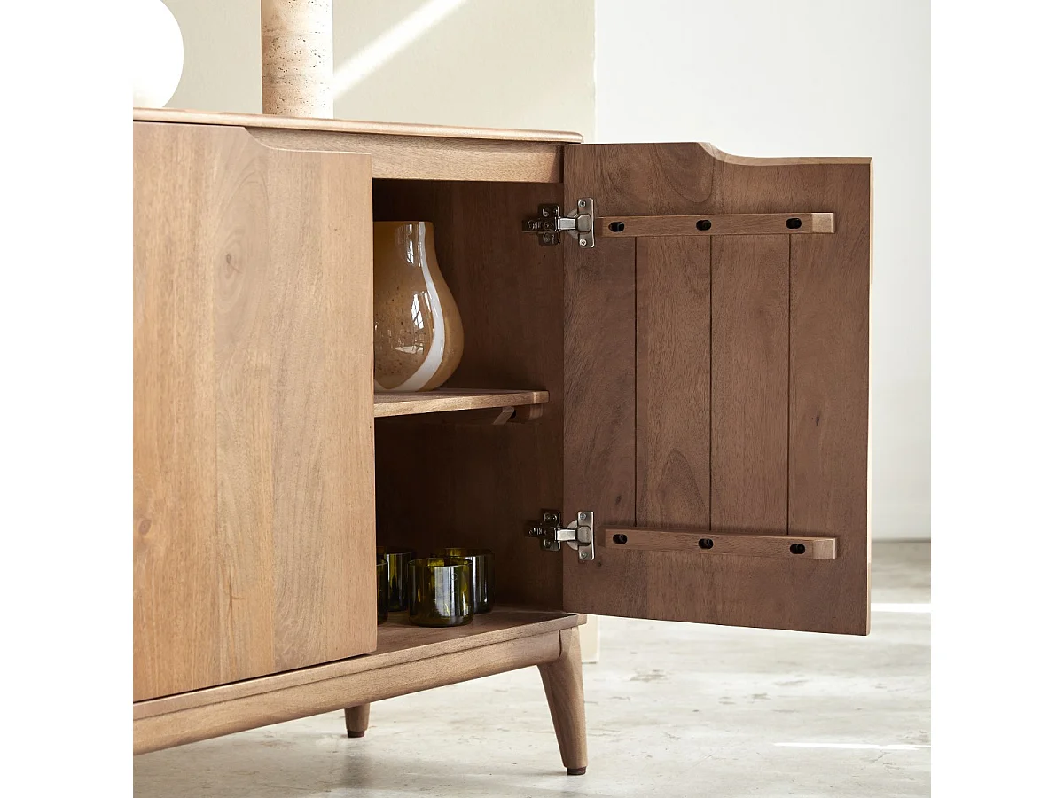Sideboard Gabrielle aus massivem Mangoholz, 160 cm