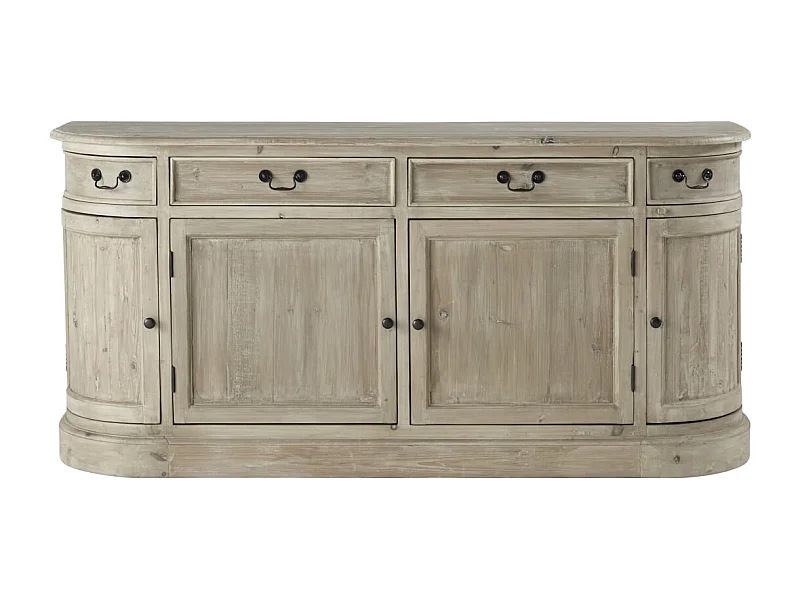 Credenza in legno di pino da 180 cm Celeste