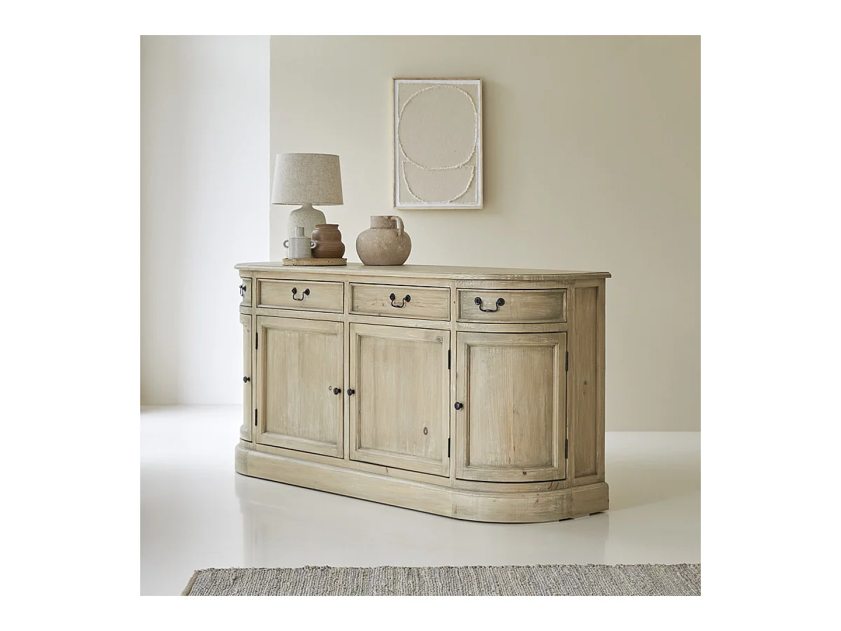 Buffet en bois de pin 180 Celeste
