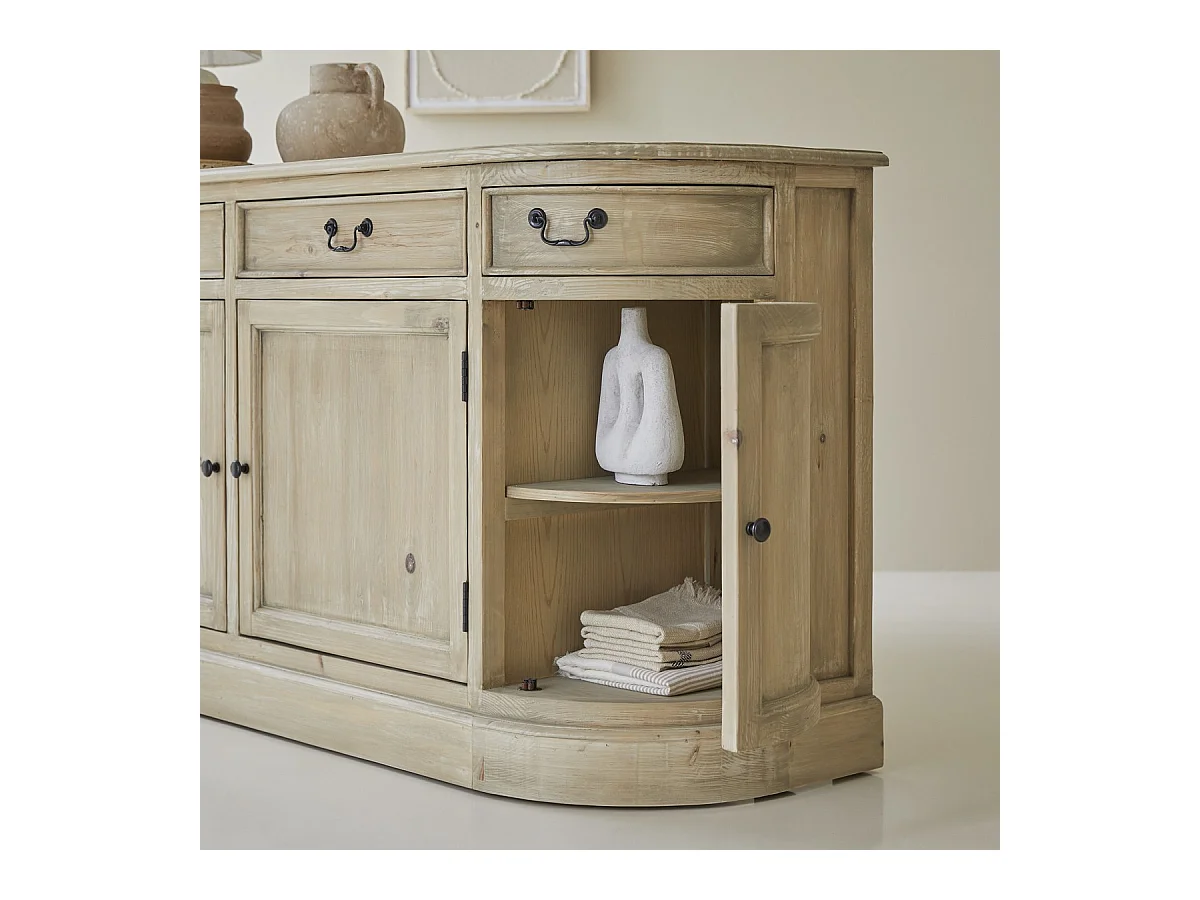 Buffet en bois de pin 180 Celeste