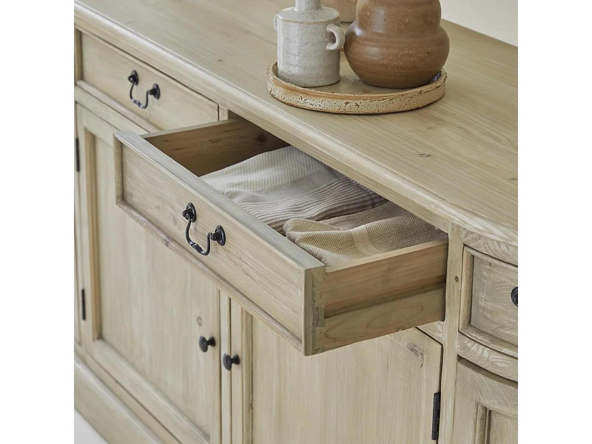 Buffet en bois de pin 180 Celeste