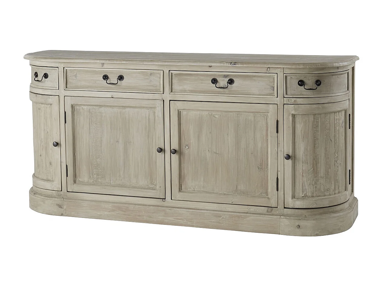 Credenza in legno di pino da 180 cm Celeste