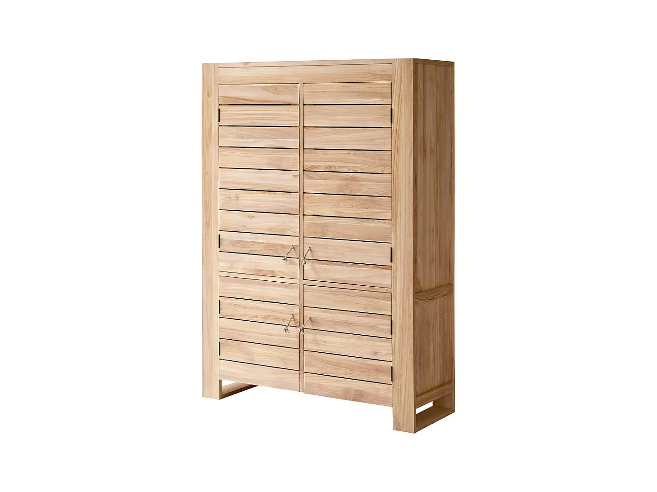 Schrank Sideboard Hochschrank aus massivem Teak 160 cm vier Türen