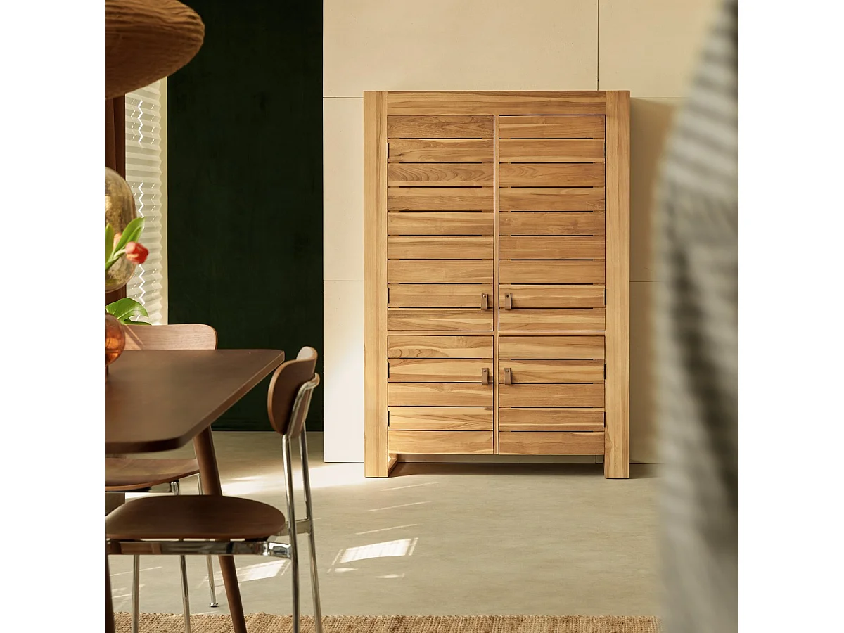 Bahut en bois de teck 160 Minimalys
