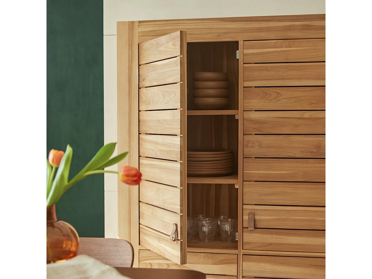 Bahut en bois de teck 160 Minimalys