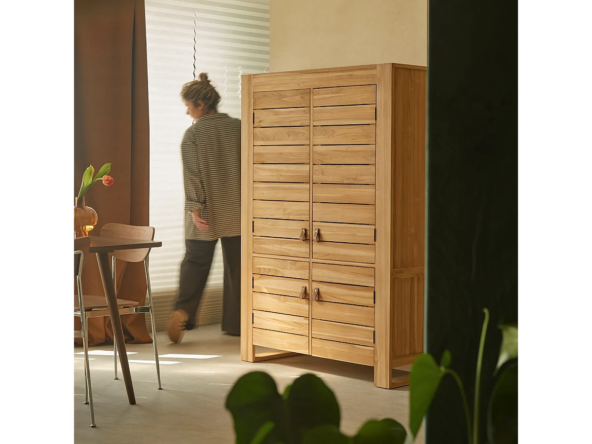 Bahut en bois de teck 160 Minimalys