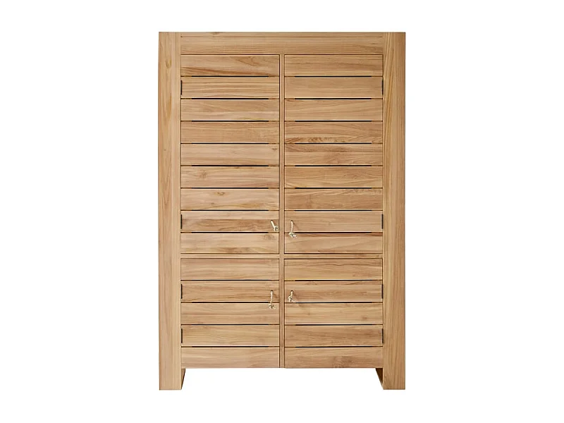 Schrank Sideboard Hochschrank aus massivem Teak 160 cm vier Türen