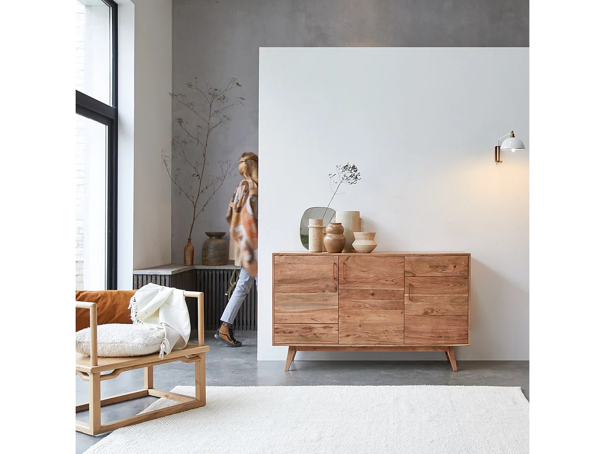 Buffet en bois d'acacia 150 Oslo
