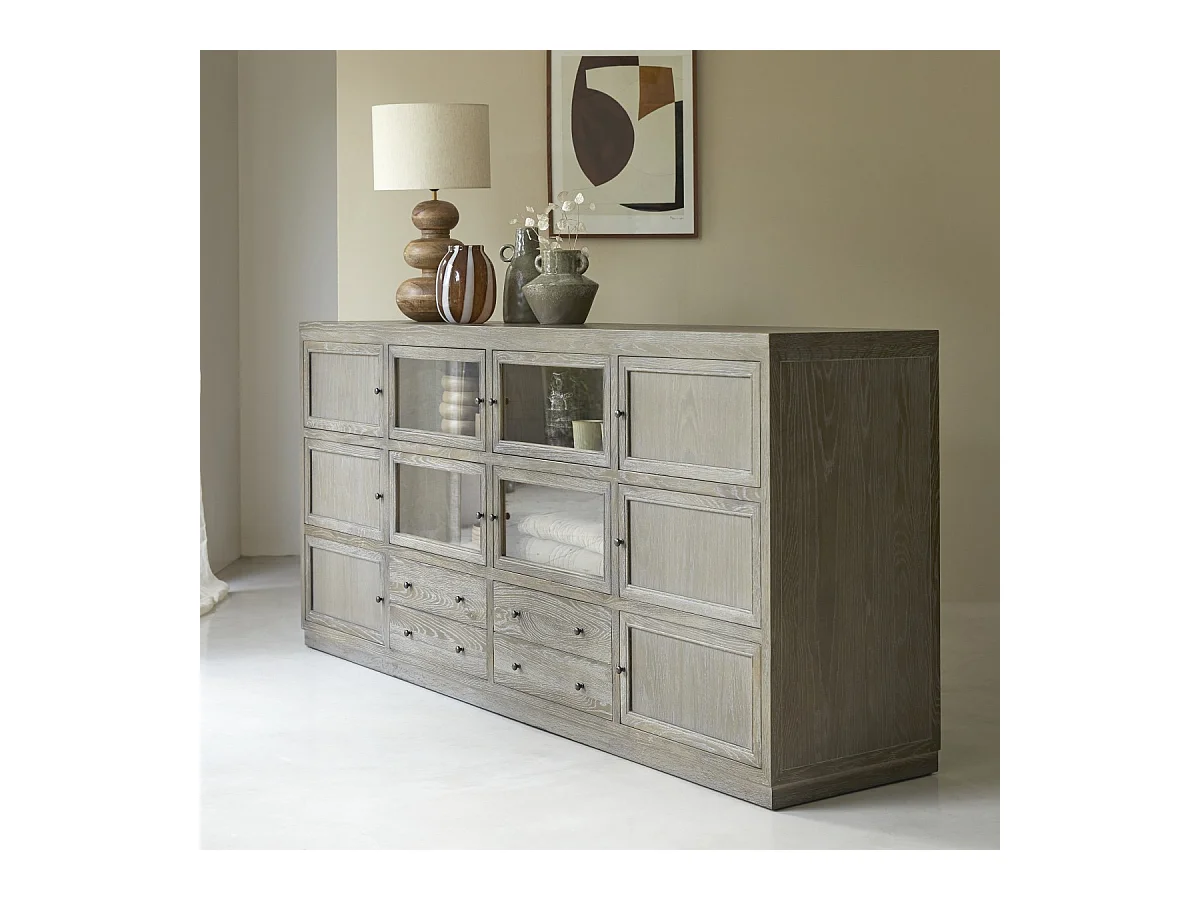 Buffet en bois de chêne 220 Pablo