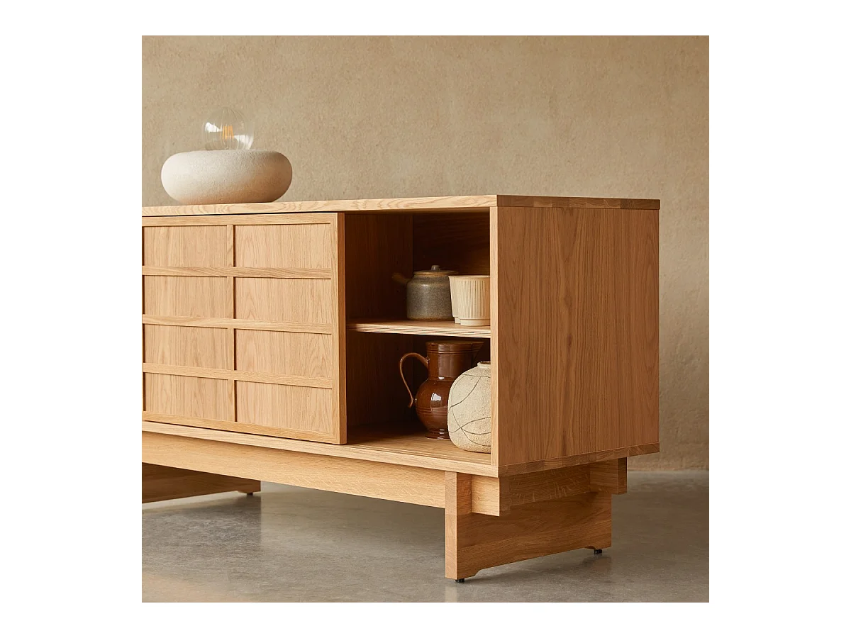 Buffet en bois de chêne 135 Miu
