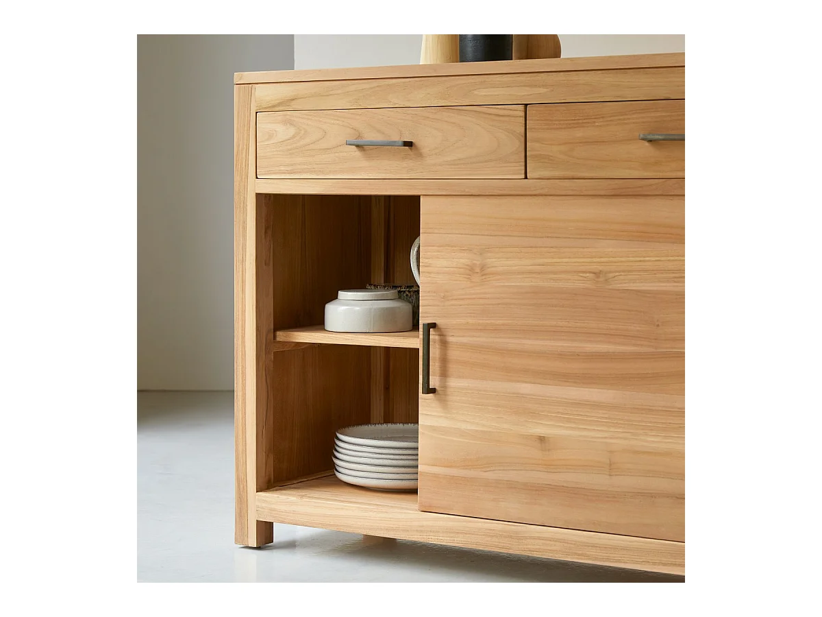 Buffet aus massivem Teakholz 120 cm Maë