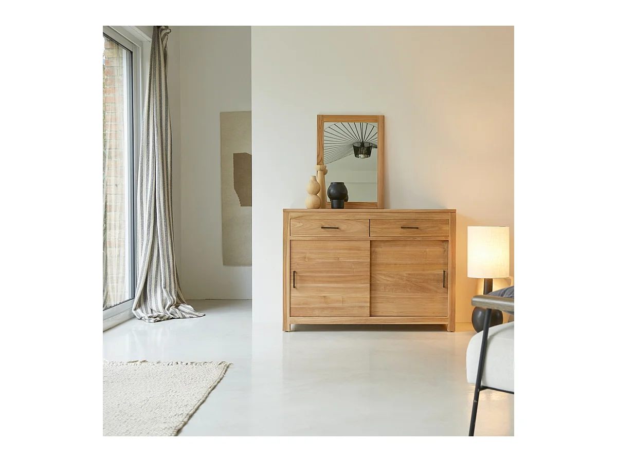 Buffet aus massivem Teakholz 120 cm Maë