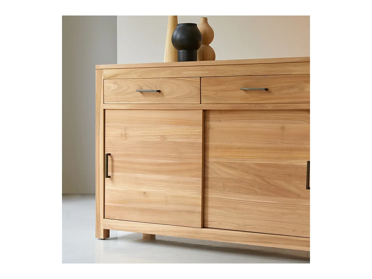 Buffet aus massivem Teakholz 120 cm Maë