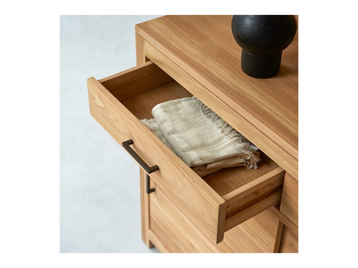 Buffet aus massivem Teakholz 120 cm Maë