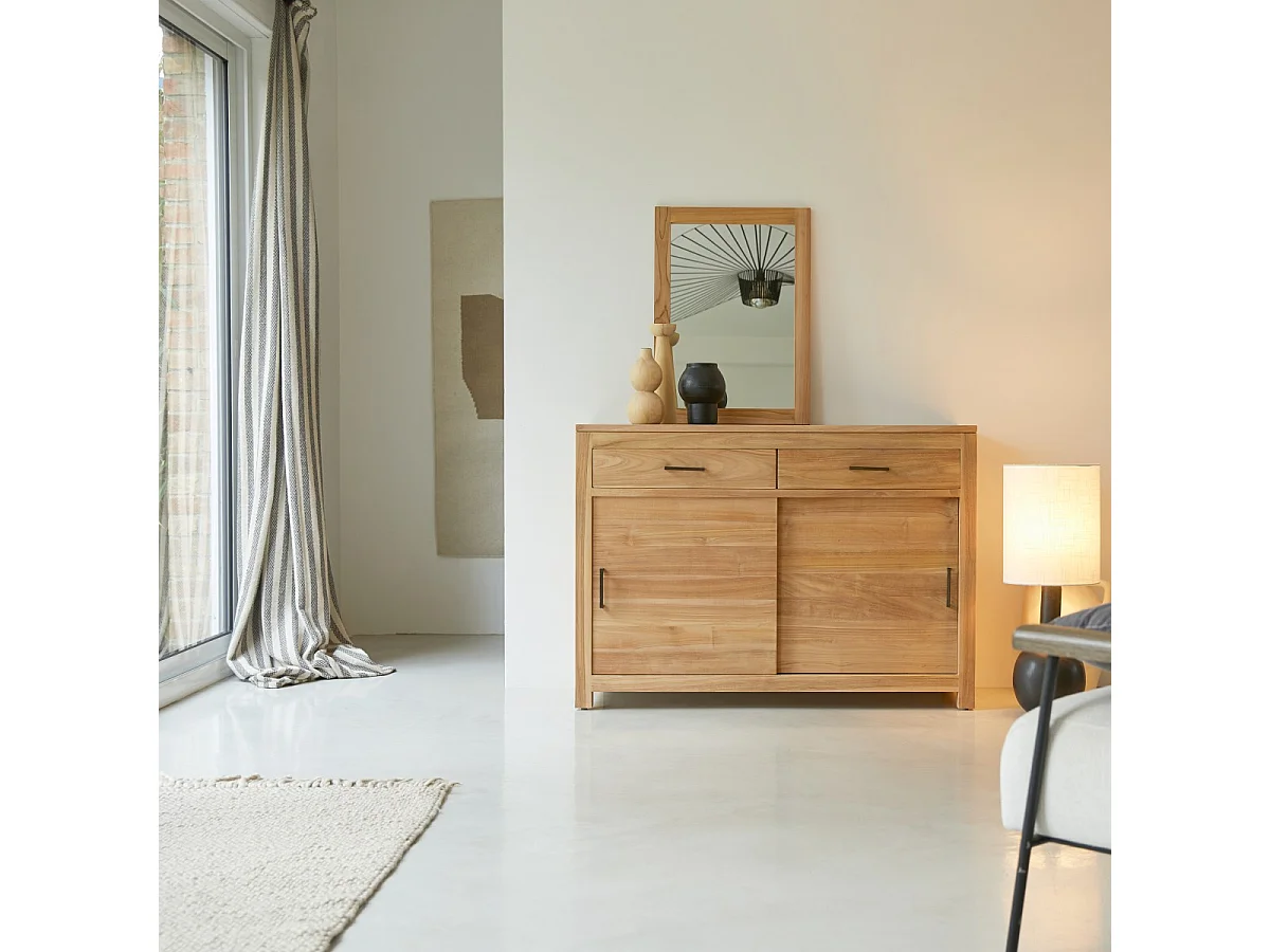 Buffet aus massivem Teakholz 120 cm Maë