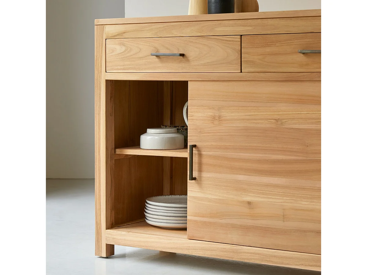 Buffet aus massivem Teakholz 120 cm Maë