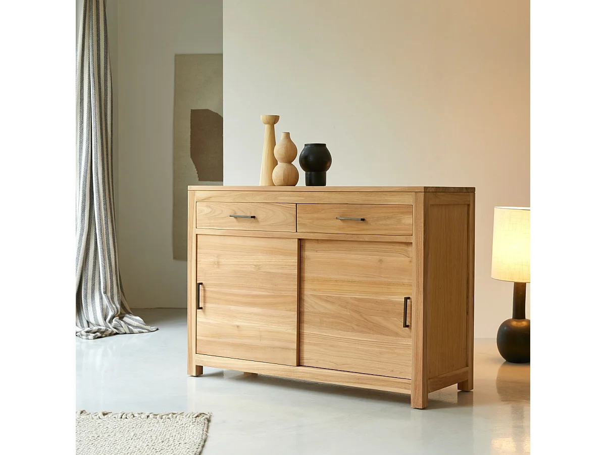 Buffet aus massivem Teakholz 120 cm Maë